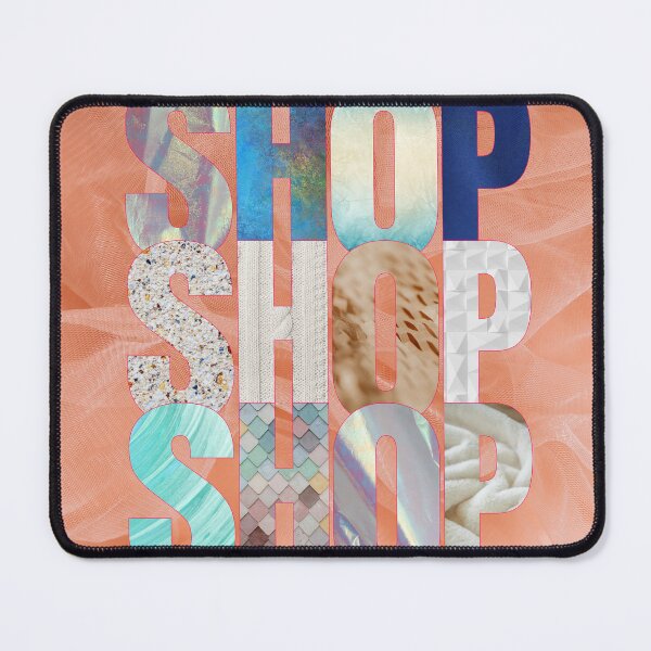 Item preview, Textured “SHOP” Fashion Typography Art designed and sold by uniQuin.