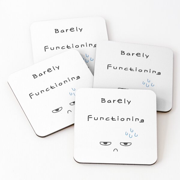 Item preview, Barely Functioning – Low Energy Illustration designed and sold by mintmono-studio.