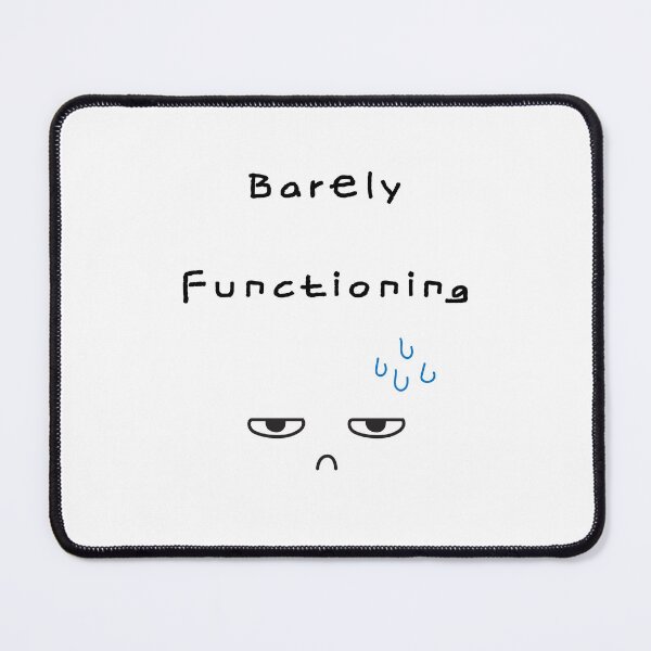 Item preview, Barely Functioning – Low Energy Illustration designed and sold by mintmono-studio.