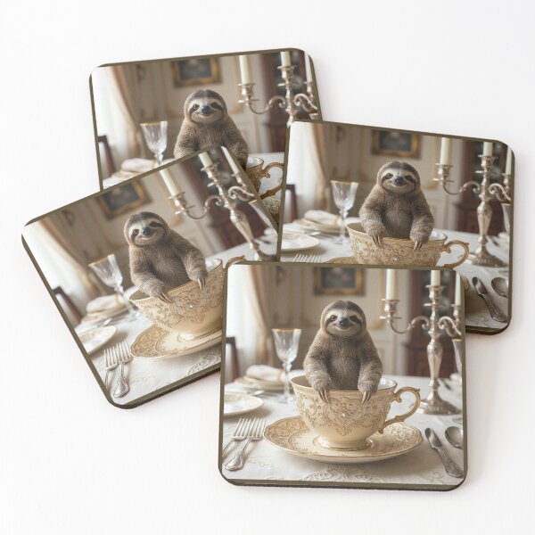 Item preview, Sloth in a Tea Cup designed and sold by Tridentulus.