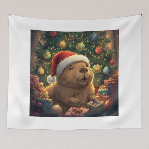 Item preview, A Capybara Christmas  designed and sold by JosueShop101.
