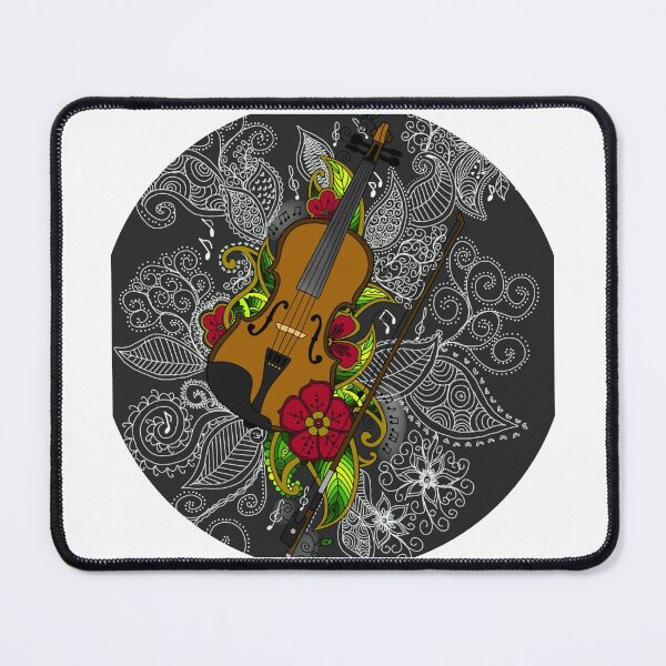 Item preview, Violin & Flowers – Elegant Music Illustration designed and sold by Joy & Art .