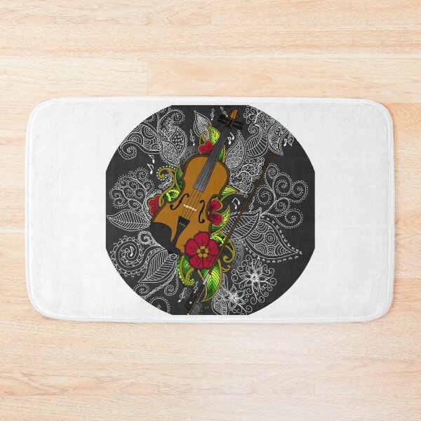 Item preview, Violin & Flowers – Elegant Music Illustration designed and sold by Joy & Art .