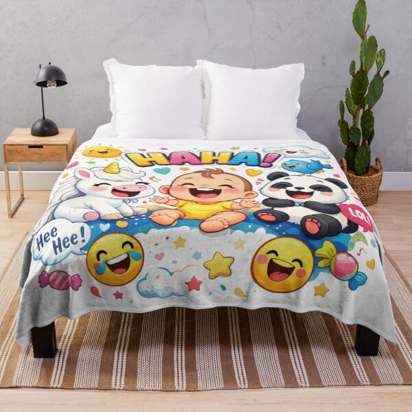Item preview, Joyful Baby with Unicorn and Panda Friends designed and sold by ToonyTeez.