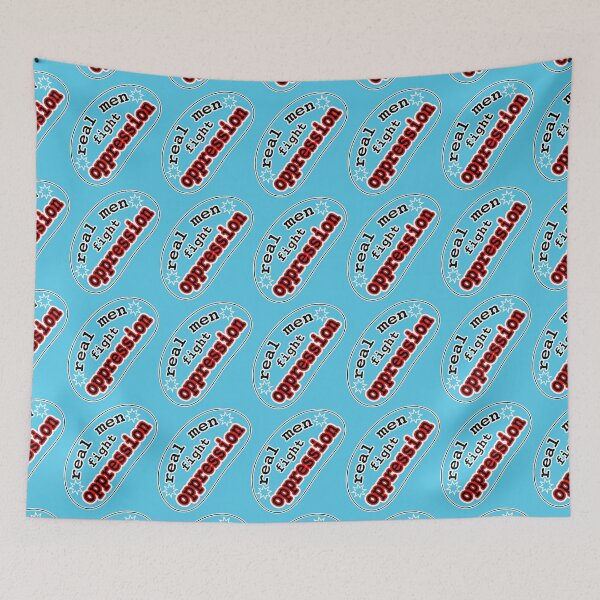 Item preview, Real men fight oppression, red white and blue background designed and sold by mntimg.