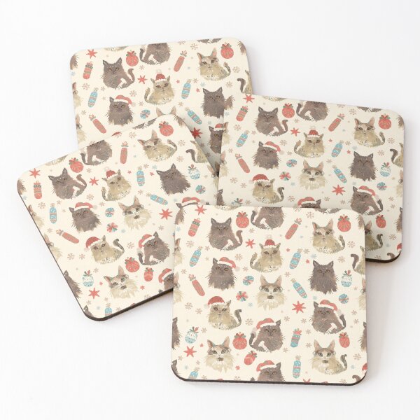 Item preview, Patterned Christmas Cats designed and sold by JosueShop101.
