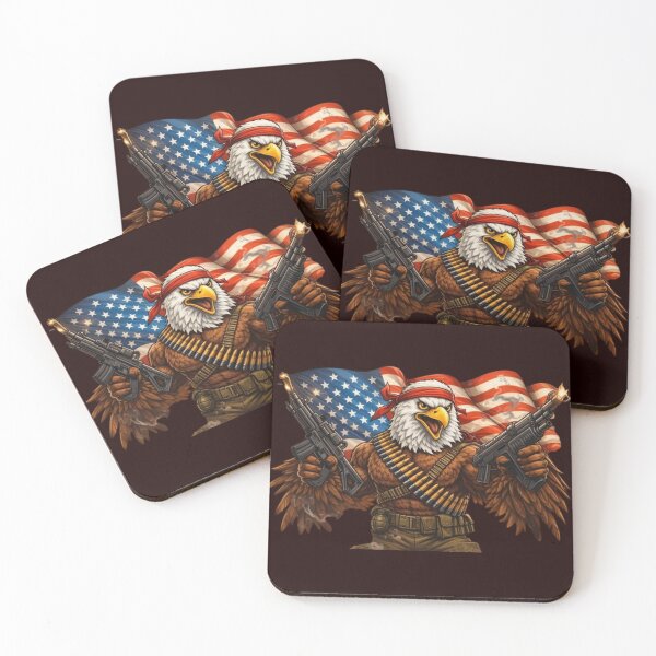 Item preview, Rambo-Style Bald Eagle Patriot designed and sold by Create Nest.