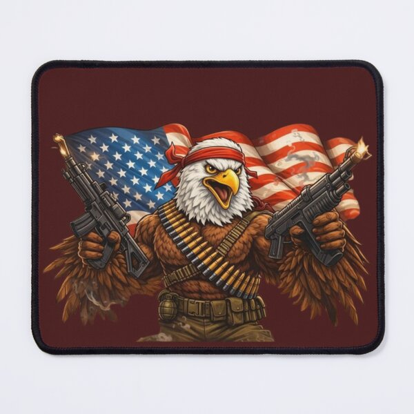 Item preview, Rambo-Style Bald Eagle Patriot designed and sold by Create Nest.