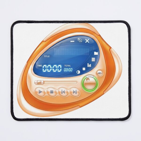 Item preview,  Retro Futurist Y2K Pebble MP3 Player designed and sold by NostalgiaOS.
