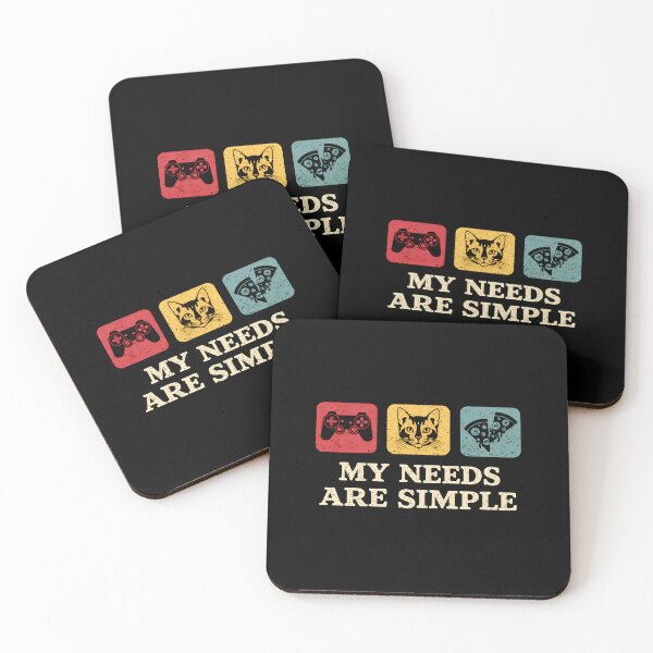 Item preview, Funny Gamer My Needs Are Simple designed and sold by DemureArtsy.