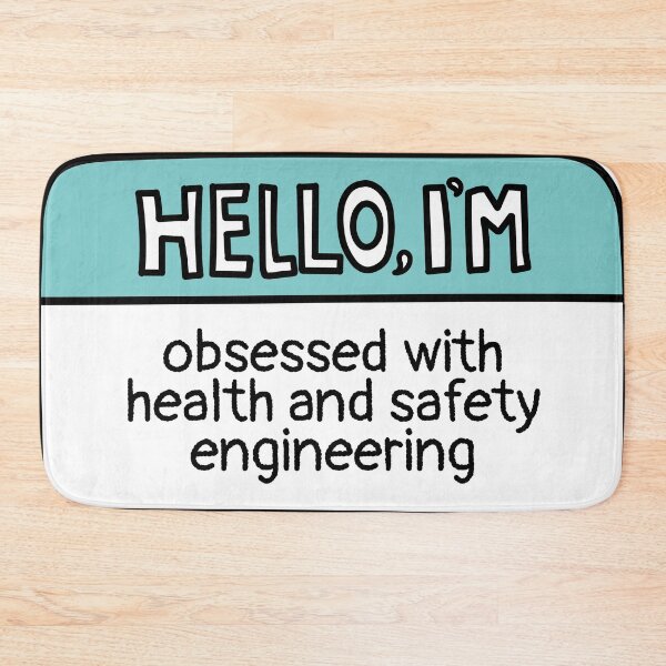 Item preview, Health And Safety Engineering Funny Engineer Name Tag designed and sold by MaryAller.
