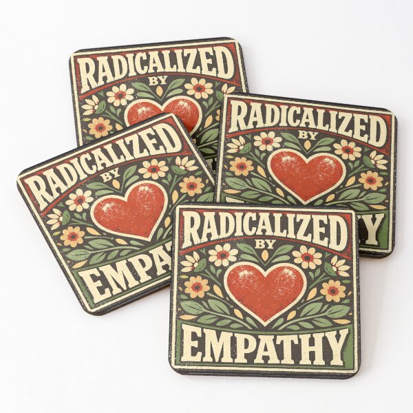 Item preview, Radicalized by Empathy – Quiet Resistance Shirt/Mug/Sticker designed and sold by Quietest Riot.