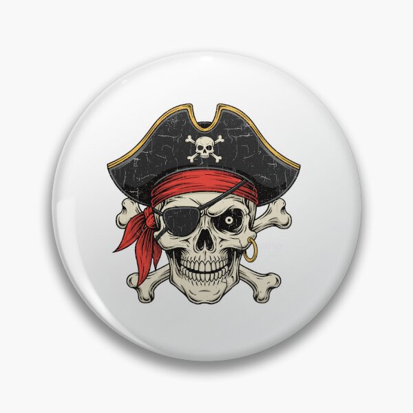 Item preview, capitains pirate designed and sold by skulls and rock.