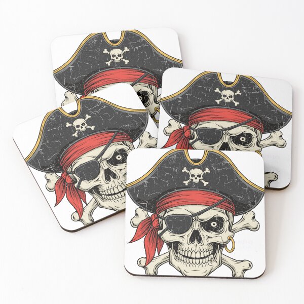 Item preview, capitains pirate designed and sold by skulls and rock.
