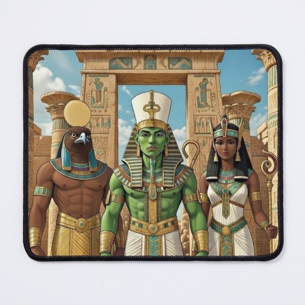 Item preview, Horus Osiris Isis Family Art | Ancient Egyptian Royal Deities | Kemetic Mythology Symbol designed and sold by BlackStarsCreations.