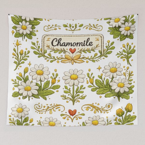 Item preview, Chamomile Scandinavian Floral designed and sold by scicilysimonee.