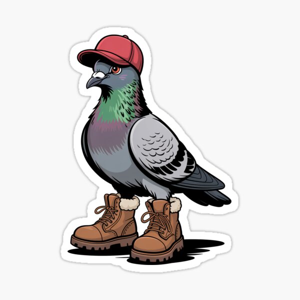 New York Pigeon Timbs Yerrr! City Classic Boot Sticker