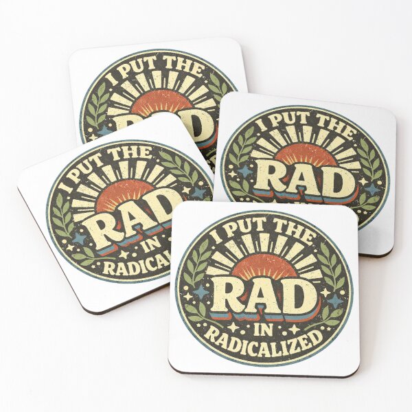 Item preview, I Put the RAD in Radical – Modern Protest Typography Design designed and sold by Quietest Riot.
