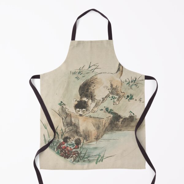 Item preview, A Cat Hunting a Crab (French 1850–1914) Hand-colored etching designed and sold by dgelpicmdRB.