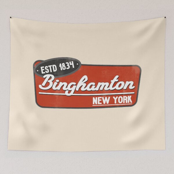Item preview, Binghamton New York Road Sign Vintage designed and sold by By Jonh.