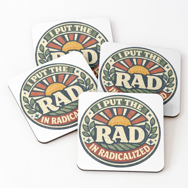 Item preview, I Put the RAD in Radical – Modern Protest Typography Design designed and sold by Quietest Riot.