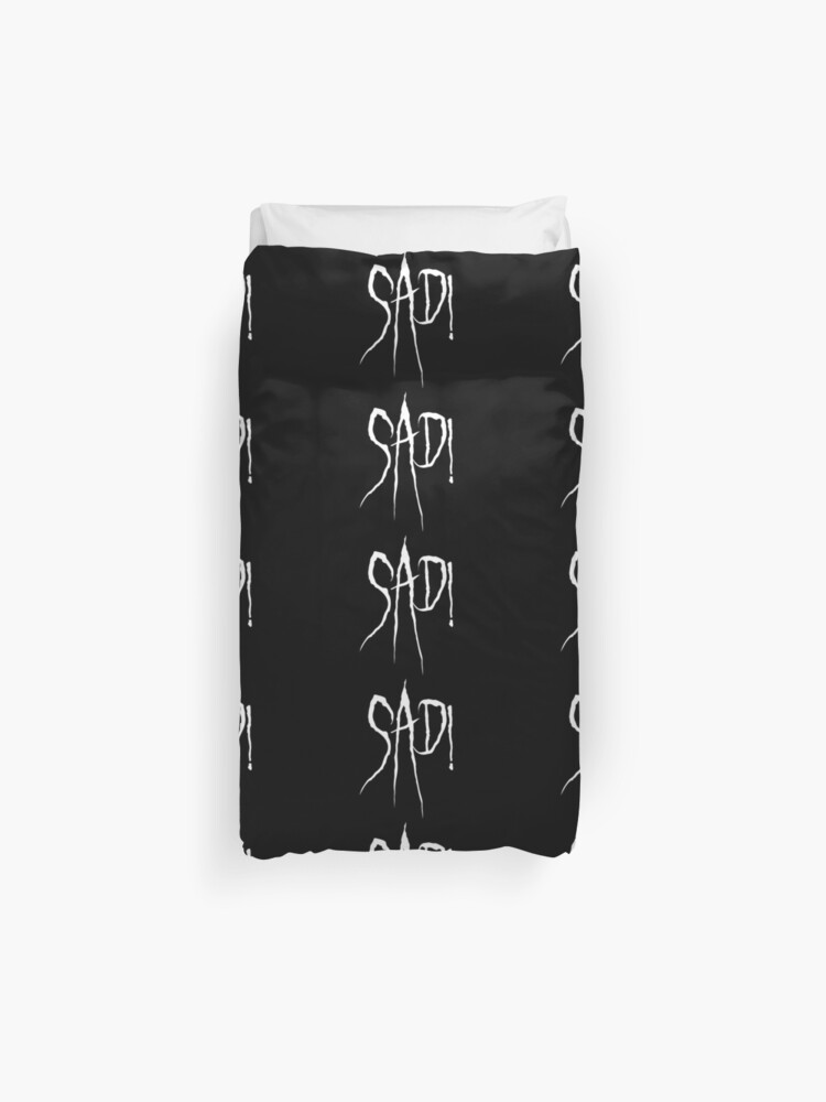 Xxxtentacion Sad Lyrics Duvet Cover By Beygerpatryk Redbubble - xxtentacion sad roblox id 2018