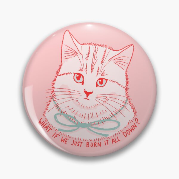 Item preview, Kitty Says Burn It designed and sold by KilkennyCat Art.