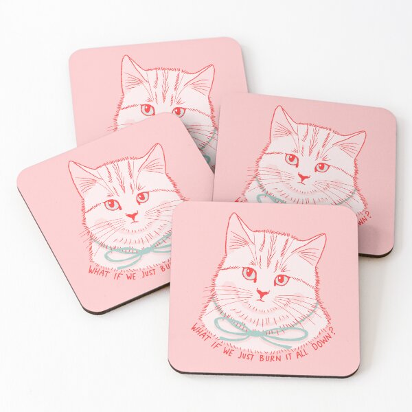 Item preview, Kitty Says Burn It designed and sold by KilkennyCat Art.