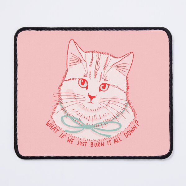Item preview, Kitty Says Burn It designed and sold by KilkennyCat Art.