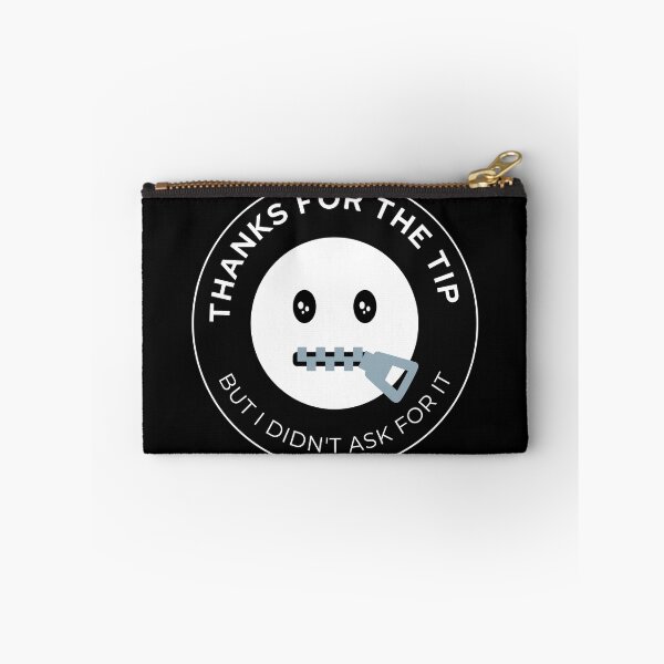 Item preview, thanks for the tip, funny sarcastic sticker designed and sold by porjuleshop.