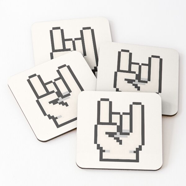 Item preview, 8 Bit Head Banger Symbol  designed and sold by bobcatmarty.