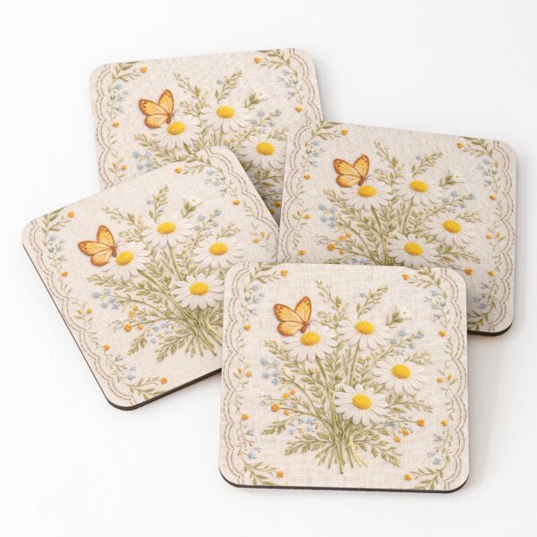 Item preview, Peaceful Chamomile Scandinavian Pattern designed and sold by scicilysimonee.