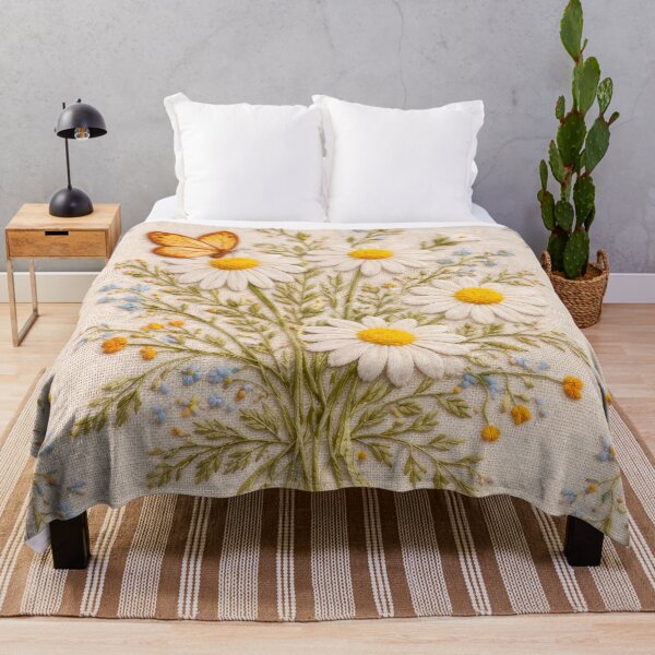 Item preview, Peaceful Chamomile Scandinavian Pattern designed and sold by scicilysimonee.