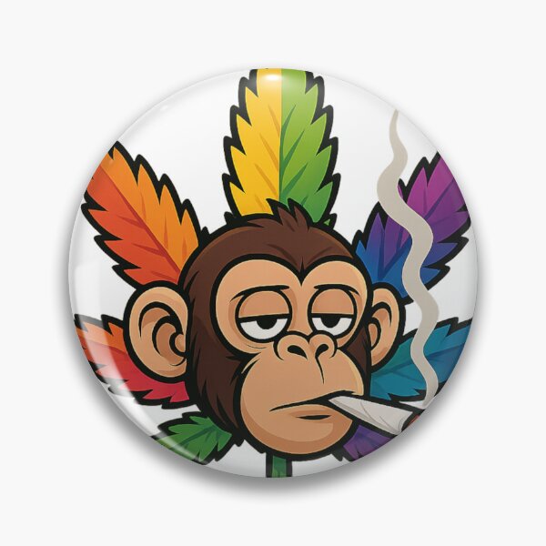Item preview, Stoned Monkey Weed Leaf Cartoon designed and sold by jimbo7664.