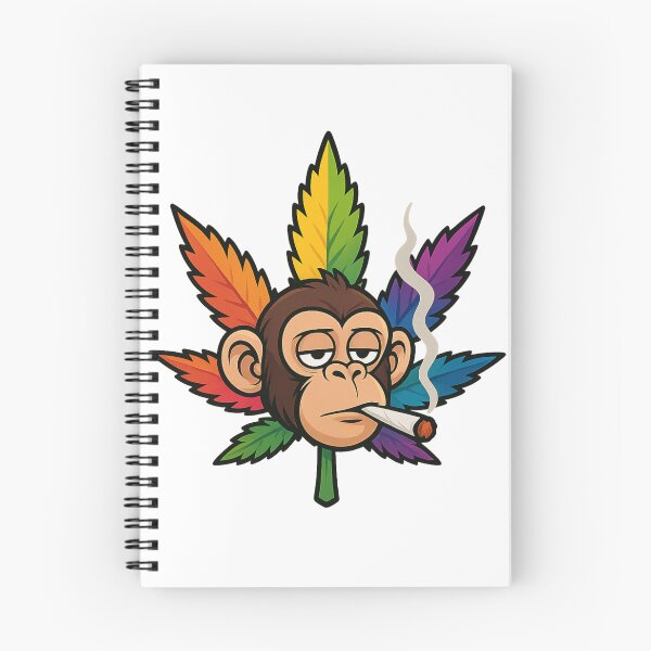 Item preview, Stoned Monkey Weed Leaf Cartoon designed and sold by jimbo7664.