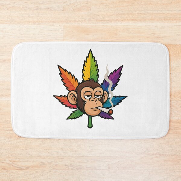 Item preview, Stoned Monkey Weed Leaf Cartoon designed and sold by jimbo7664.