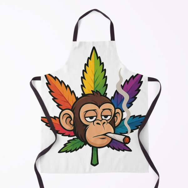 Item preview, Stoned Monkey Weed Leaf Cartoon designed and sold by jimbo7664.