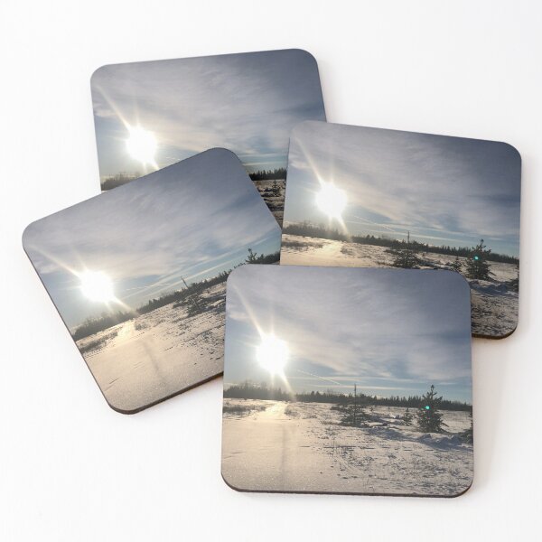 Item preview, Piercing Bright Sun Over a Snow Covered Landscape designed and sold by EmpressWelbing.