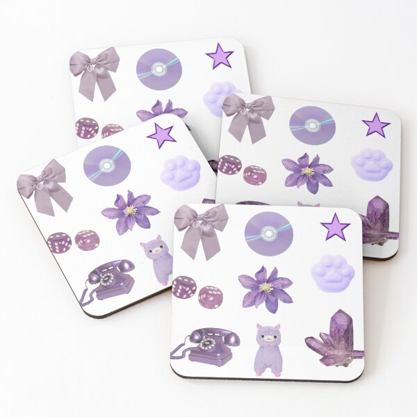 Item preview, Purple aesthetic sticker sheet designed and sold by hellbillyhorror.