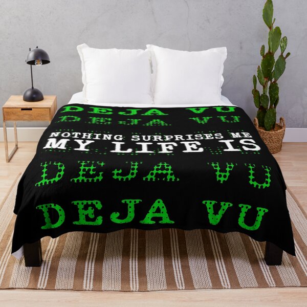 Item preview, Nothing Surprises Me My Live is Deja Vu - Deja Vu Glitch Cyberpunk Quote designed and sold by XIOMOS.