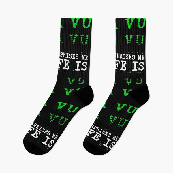 Item preview, Nothing Surprises Me My Live is Deja Vu - Deja Vu Glitch Cyberpunk Quote designed and sold by XIOMOS.