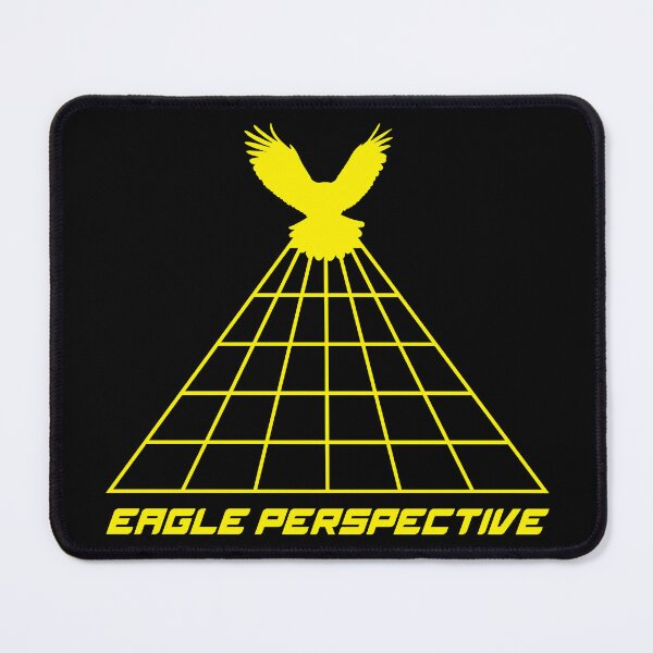 Item preview, Eagle Perspective - Soaring Eagle Rise Above Freedom Inspirational Quote Geometric Art designed and sold by XIOMOS.