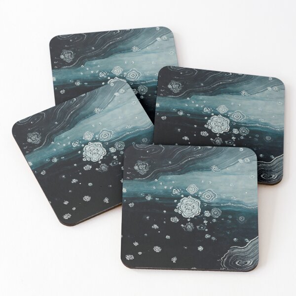 Item preview, Ice Blossoms AI art  designed and sold by WinnieLiu-GenerativeArt.