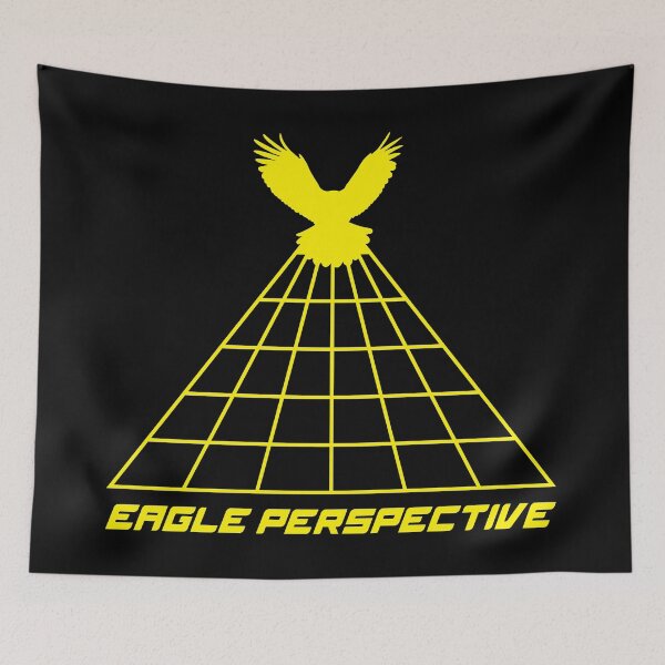 Item preview, Eagle Perspective - Soaring Eagle Rise Above Freedom Inspirational Quote Geometric Art designed and sold by XIOMOS.
