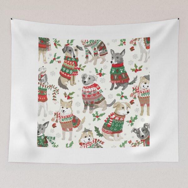 Item preview, Pattern Christmas Dogs designed and sold by JosueShop101.