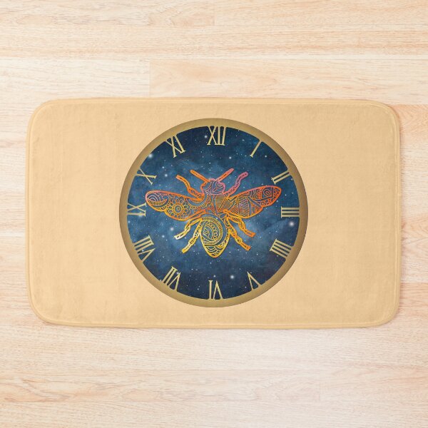 Item preview, Celestial Bee Mandala Clock Illustration designed and sold by 3DDesignSpot.