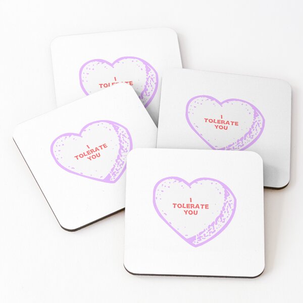Item preview, I TOLERATE YOU | PURPLE CANDY HEART designed and sold by thehappyintrovert .