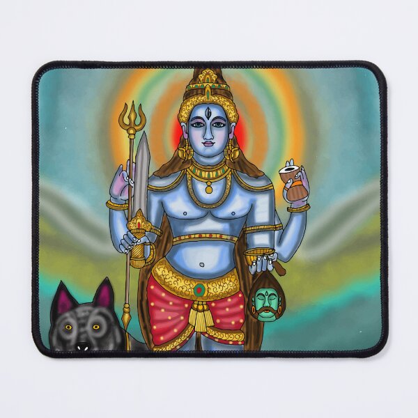 Item preview, Lord Bhairava Design – Fierce Hindu Deity Spiritual Artwork designed and sold by Harshit_Digital_Arts.