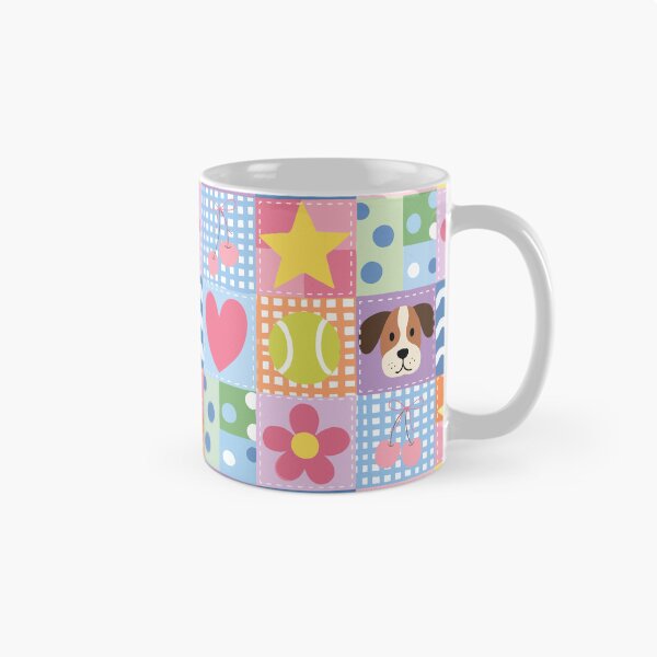 Item preview, Pastel Pink Dog Patchwork Quilt Seamless Pattern Valentine Fun Bow Coquette Retro designed and sold by FRH Design ⭐⭐⭐⭐⭐.