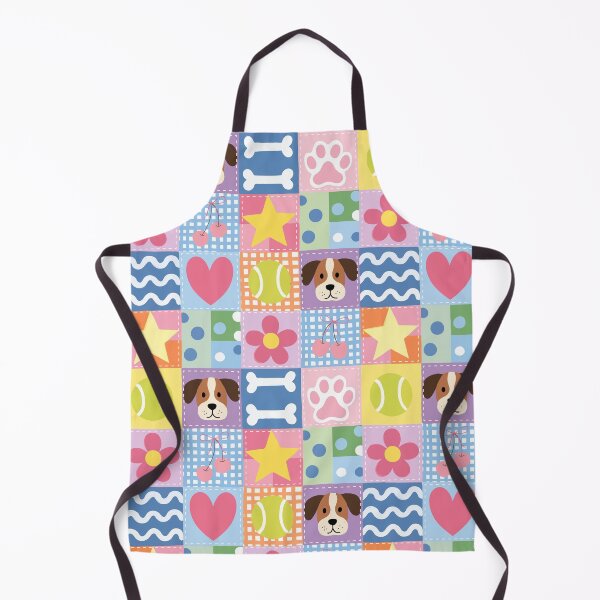 Item preview, Pastel Pink Dog Patchwork Quilt Seamless Pattern Valentine Fun Bow Coquette Retro designed and sold by FRH Design ⭐⭐⭐⭐⭐.